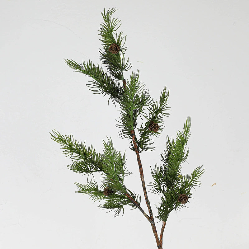 Branche de Pin Artificielle avec Cônes, 93 cm, Décoration Élégante pour Mariage, Maison, Terrasse, Style Provençal