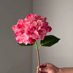 Fleurs artificielles Hortensia à grands pétales dégradés, 46 cm, violet profond, décoration intérieure, mariage, terrasse, cadeau