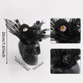 Plante Squelettique Halloween 20cm en Plastique, Décoration Gothique, Idéal pour Mariages, Fêtes et Décorations d'Intérieur