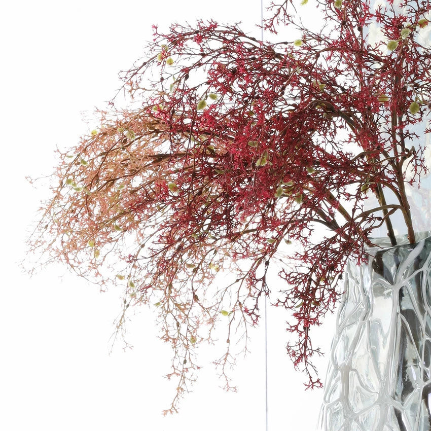 Plante Artificielle Étoile d'Hiver, Branche de Pin Brumeux 90cm, Décoration Naturelle pour Mariage, Maison, Boutique, Cimetière, 5 Couleurs Disponibles