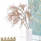 Plante Artificielle Étoile d'Hiver, Branche de Pin Brumeux 90cm, Décoration Naturelle pour Mariage, Maison, Boutique, Cimetière, 5 Couleurs Disponibles