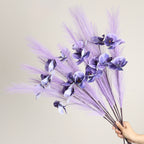 Fleurs artificielles Orchidée Phalaenopsis en soie, 72 cm, décor élégant pour vases, maison, mariage, café, style rétro français