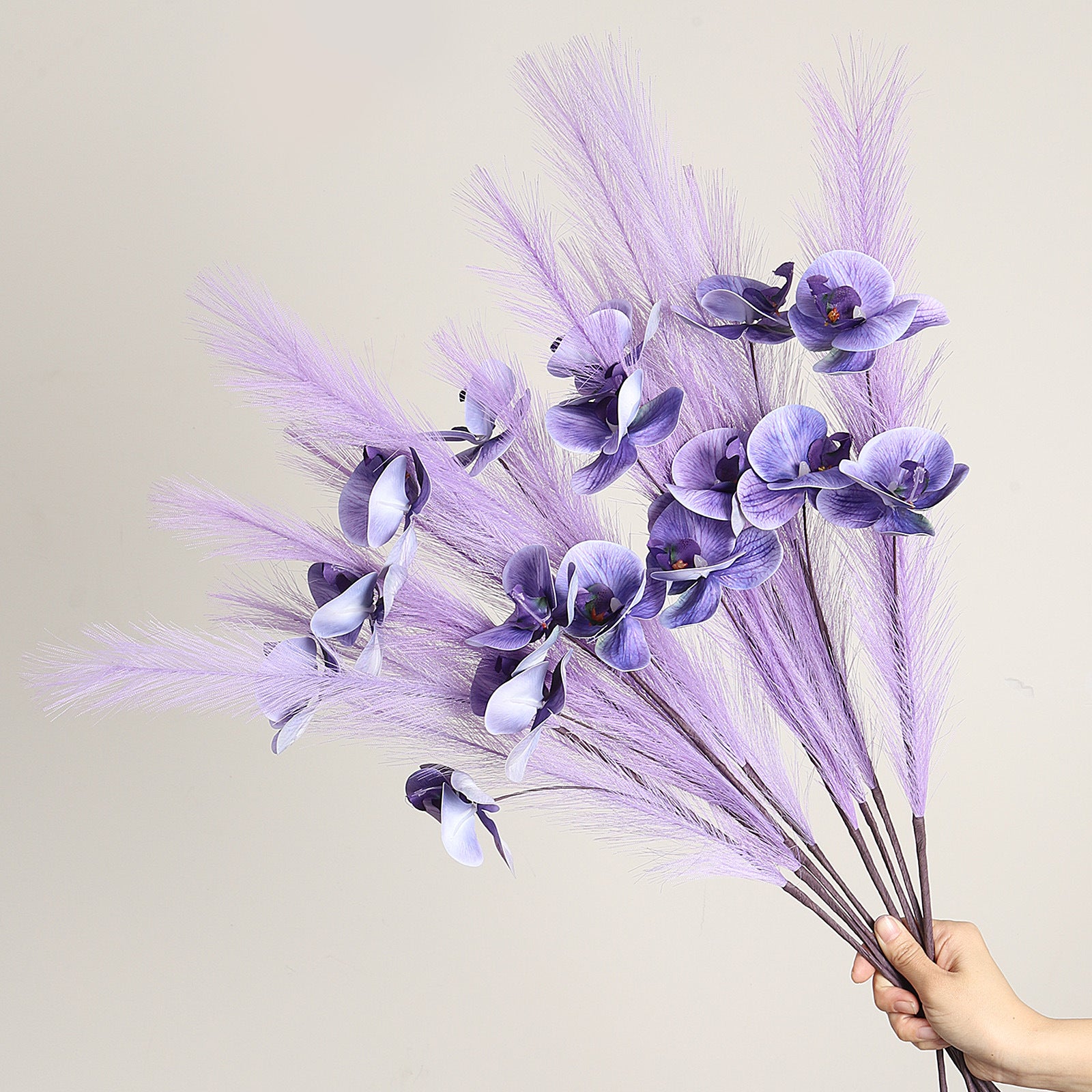Fleurs artificielles Orchidée Phalaenopsis en soie, 72 cm, décor élégant pour vases, maison, mariage, café, style rétro français