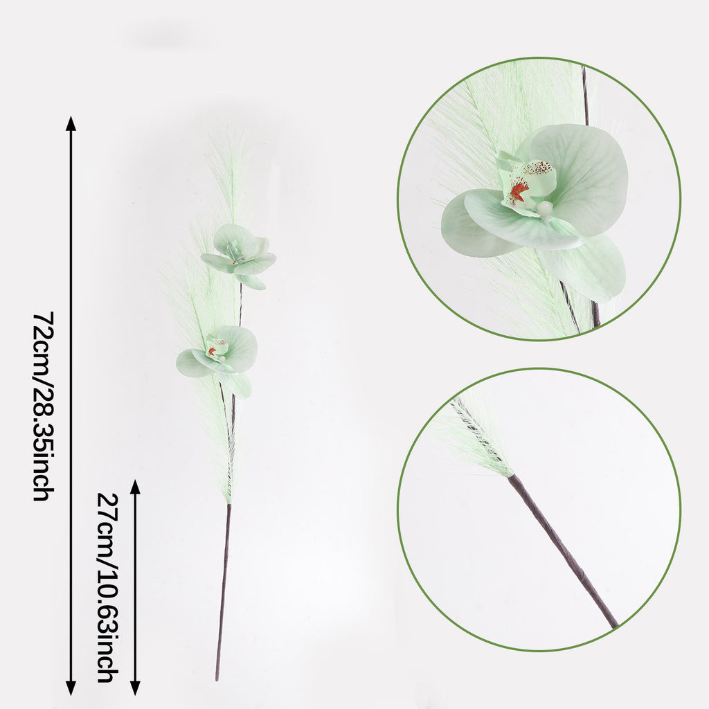 Fleurs artificielles Orchidée Phalaenopsis en soie, 72 cm, décor élégant pour vases, maison, mariage, café, style rétro français