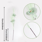 Fleurs artificielles Orchidée Phalaenopsis en soie, 72 cm, décor élégant pour vases, maison, mariage, café, style rétro français