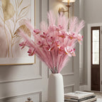 Fleurs artificielles Orchidée Phalaenopsis en soie, 72 cm, décor élégant pour vases, maison, mariage, café, style rétro français