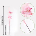 Fleurs artificielles Orchidée Phalaenopsis en soie, 72 cm, décor élégant pour vases, maison, mariage, café, style rétro français