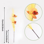 Fleurs artificielles Orchidée Phalaenopsis en soie, 72 cm, décor élégant pour vases, maison, mariage, café, style rétro français