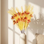 Fleurs artificielles Orchidée Phalaenopsis en soie, 72 cm, décor élégant pour vases, maison, mariage, café, style rétro français
