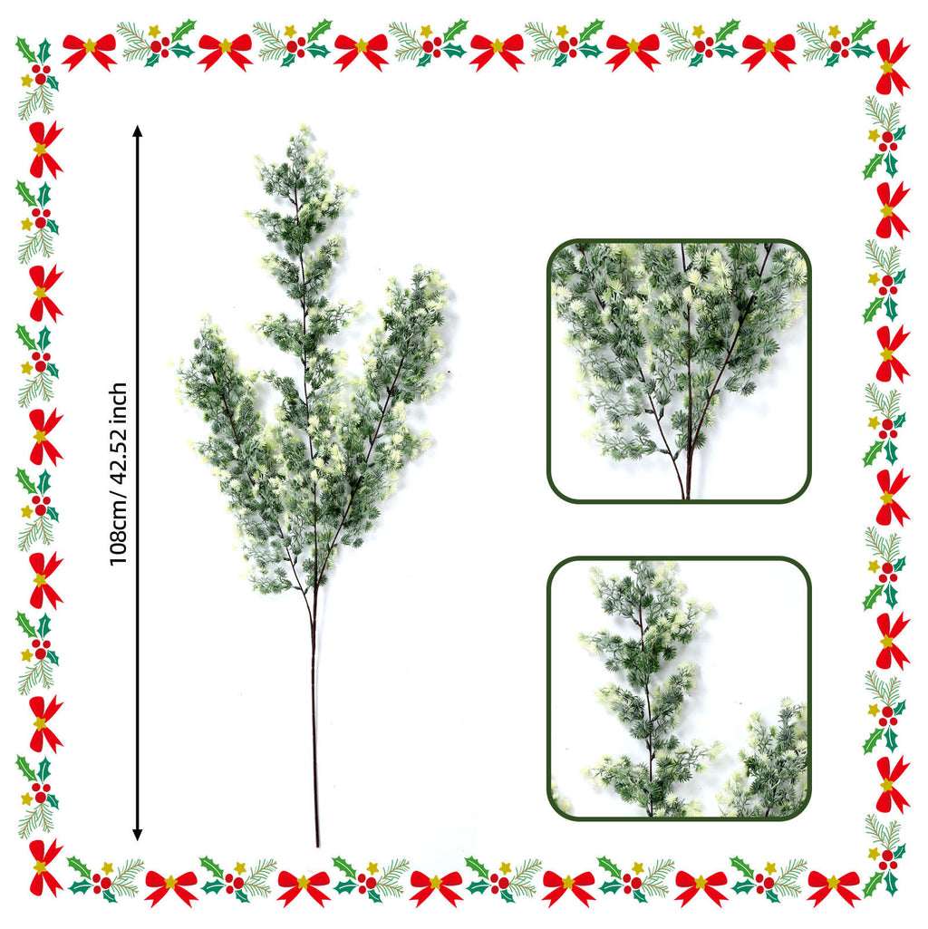 Branche de Pin Artificielle de Noël, 73 cm, en Plastique, Décoration de Maison, Fête, Mariage, Ambiance Élégante