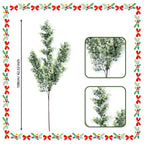 Branche de Pin Artificielle de Noël, 73 cm, en Plastique, Décoration de Maison, Fête, Mariage, Ambiance Élégante