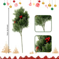 Branche de Pin Artificielle de Noël, 73 cm, en Plastique, Décoration de Maison, Fête, Mariage, Ambiance Élégante
