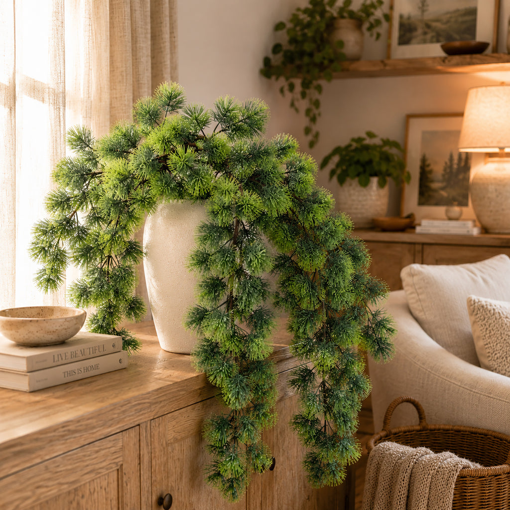 Branche de Pin Artificielle de Noël, 73 cm, en Plastique, Décoration de Maison, Fête, Mariage, Ambiance Élégante