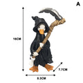 Décoration Halloween Canard Momie Citrouille Sorcière Fantôme, Résine, 15 cm, Intérieur Extérieur, Mariage, Boutique, Cimetière