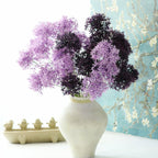 Fleurs Artificielles Hortensia Violet, 62 cm, Plastique, Décoration Intérieur Extérieur, Mariage, Jardin, Boutique