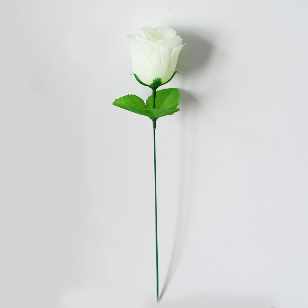 Fleurs artificielles roses paon, tige unique 33 cm, 12 pièces, décoration élégante pour mariage et événements