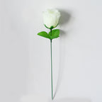 Fleurs artificielles roses paon, tige unique 33 cm, 12 pièces, décoration élégante pour mariage et événements