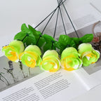 Fleurs artificielles roses paon, tige unique 33 cm, 12 pièces, décoration élégante pour mariage et événements