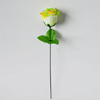 Fleurs artificielles roses paon, tige unique 33 cm, 12 pièces, décoration élégante pour mariage et événements