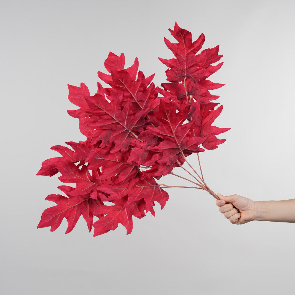 Bouquet de feuilles de chêne artificielles, 58 cm, décoration intérieure, mariage, événements, ambiance élégante