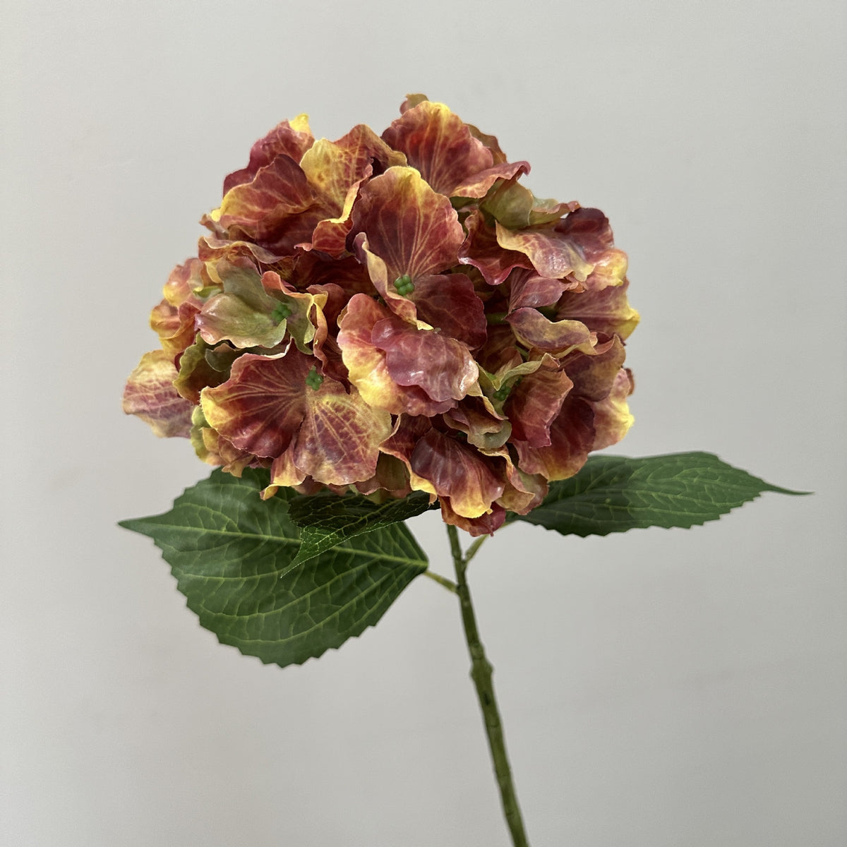 Bouquet artificiel Hydrangea vintage automne 57cm - Décoration murale, mariage, terrasse, café, mémoire