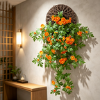 Plante Artificielle Murale, Guirlande de Marguerites Simulées, 80 cm, Décoration Intérieure Élégante, Style Provençal