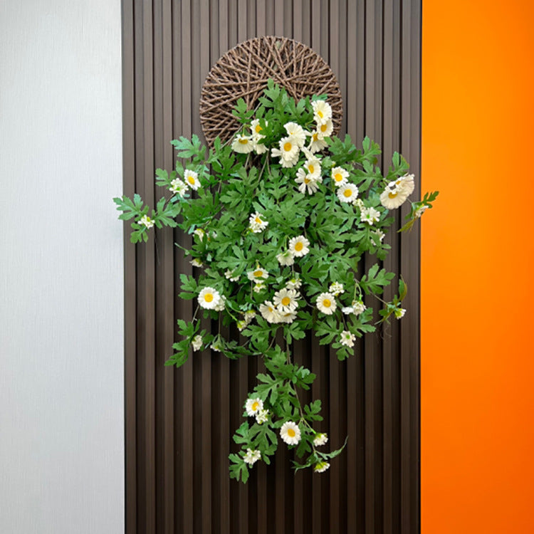 Plante Artificielle Murale, Guirlande de Marguerites Simulées, 80 cm, Décoration Intérieure Élégante, Style Provençal