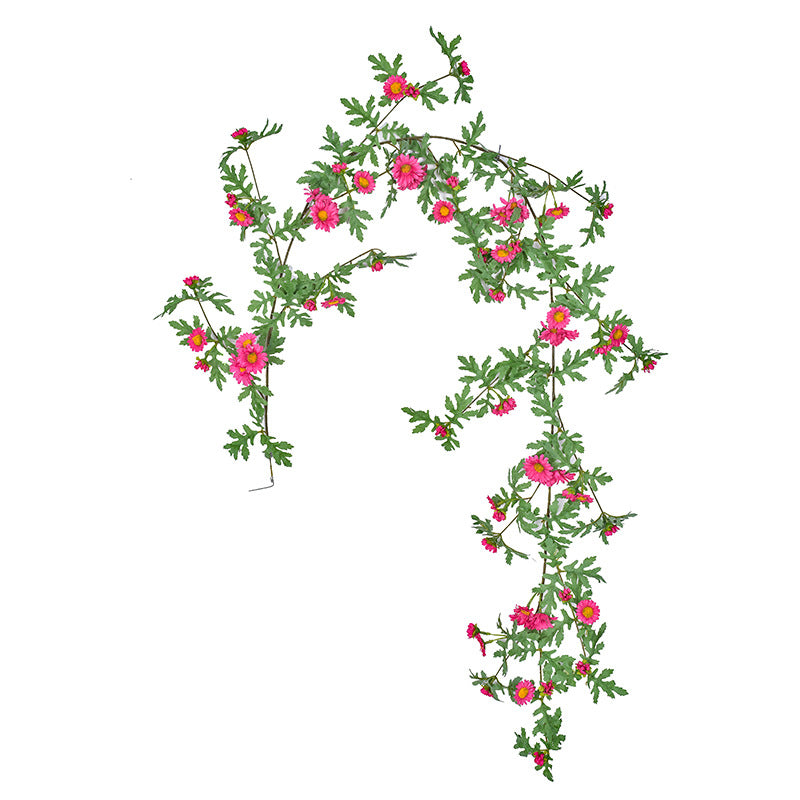Plante Artificielle Murale, Guirlande de Marguerites Simulées, 80 cm, Décoration Intérieure Élégante, Style Provençal