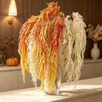 Décoration florale artificielle pour mariage, guirlande de ruscus suspendue, 118 cm, ambiance élégante et romantique