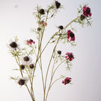 Fleurs artificielles Cosmos, style champêtre, 118 cm, soie, décoration mariage et maison