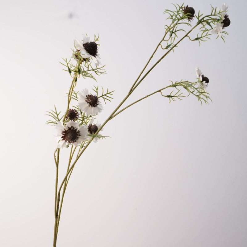 Fleurs artificielles Cosmos, style champêtre, 118 cm, soie, décoration mariage et maison