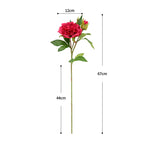Fleur artificielle pivoine, tige unique, 67 cm, décoration élégante, mariage, maison, cadeau