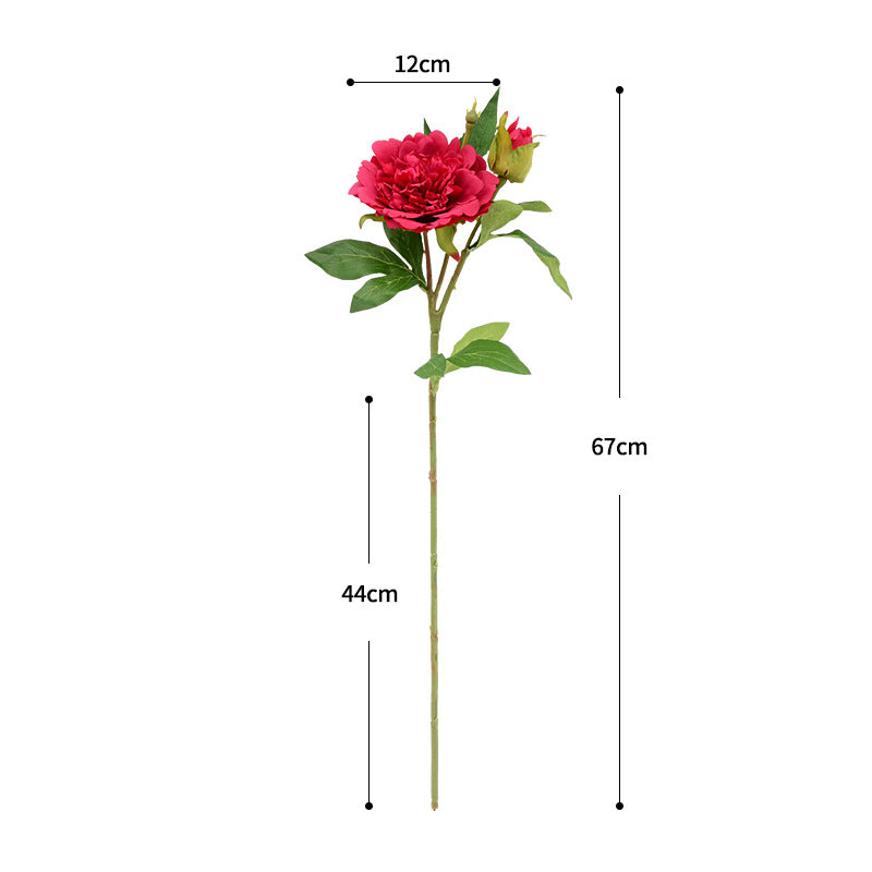 Fleur artificielle pivoine, tige unique, 67 cm, décoration élégante, mariage, maison, cadeau