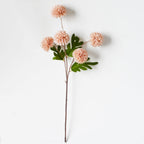 Bouquet de Chrysanthèmes en Soie, 52 cm, Décoration Élégante pour Mariage et Intérieur, Style Rétro Français