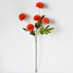 Bouquet de Chrysanthèmes en Soie, 52 cm, Décoration Élégante pour Mariage et Intérieur, Style Rétro Français