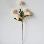 Bouquet de Chrysanthèmes en Soie, 52 cm, Décoration Élégante pour Mariage et Intérieur, Style Rétro Français