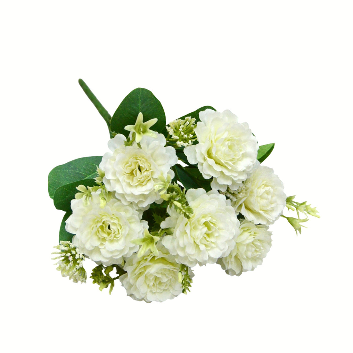 Bouquet artificiel de pivoines 33cm – 7 fleurs réalistes pour mariage, décoration intérieure, ambiance champêtre provençale
