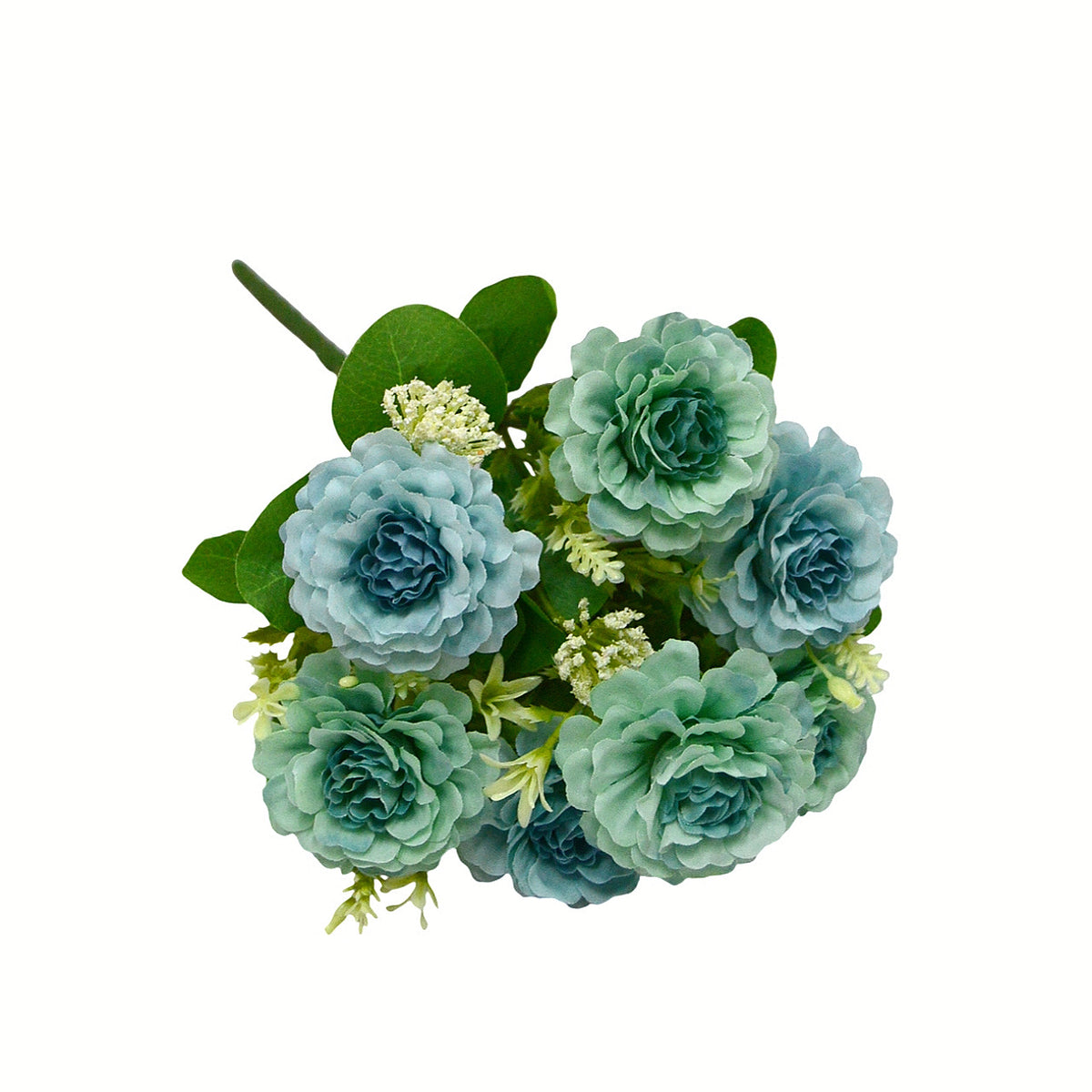 Bouquet artificiel de pivoines 33cm – 7 fleurs réalistes pour mariage, décoration intérieure, ambiance champêtre provençale