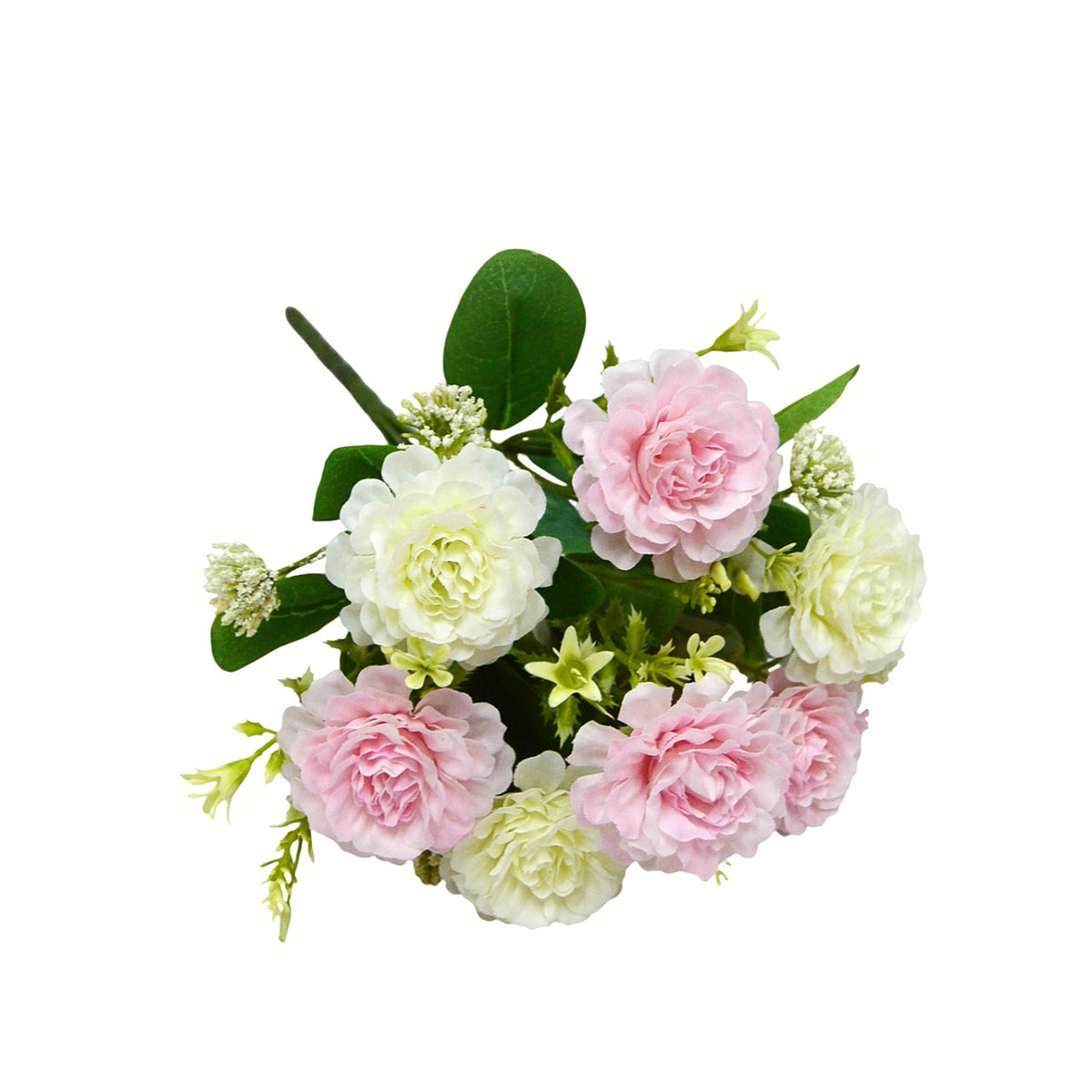 Bouquet artificiel de pivoines 33cm – 7 fleurs réalistes pour mariage, décoration intérieure, ambiance champêtre provençale