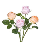 Rose artificielle de 43 cm, fleur unique de 7 cm, décoration élégante pour mariages, maison et occasions spéciales