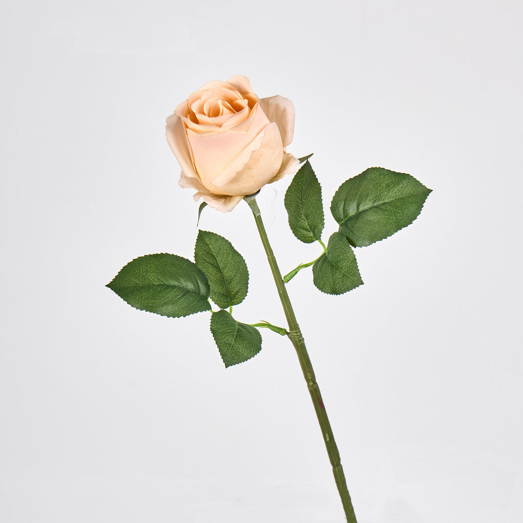 Rose artificielle de 43 cm, fleur unique de 7 cm, décoration élégante pour mariages, maison et occasions spéciales
