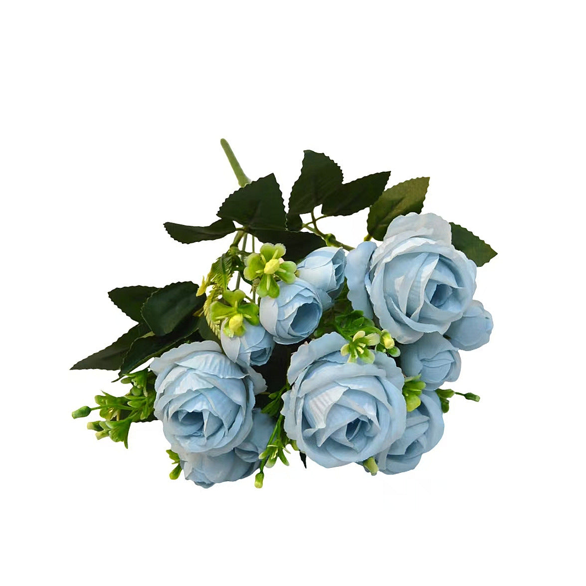 Bouquet de Roses Sweetheart, 34 cm, 7 têtes, idéal pour mariages, décoration événementielle, ambiance romantique