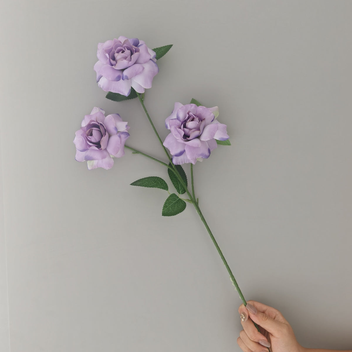 3 Roses à Pétales Déployés en Soie Artificielle, 60 cm, Décoration de Mariage et Intérieur