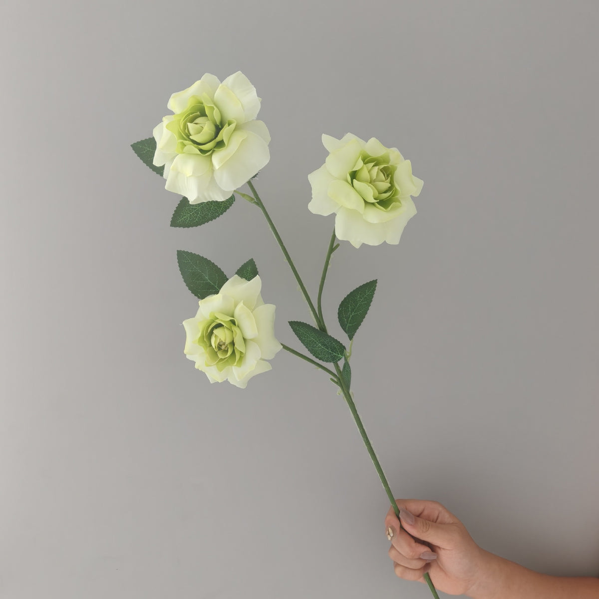 3 Roses à Pétales Déployés en Soie Artificielle, 60 cm, Décoration de Mariage et Intérieur