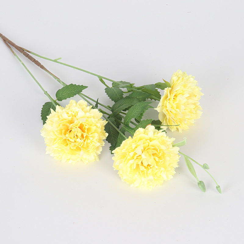 Fleurs artificielles Pivoines du Maroc, bouquet de 3 tiges, 78 cm, décoration intérieure, mariage, fêtes, élégance française