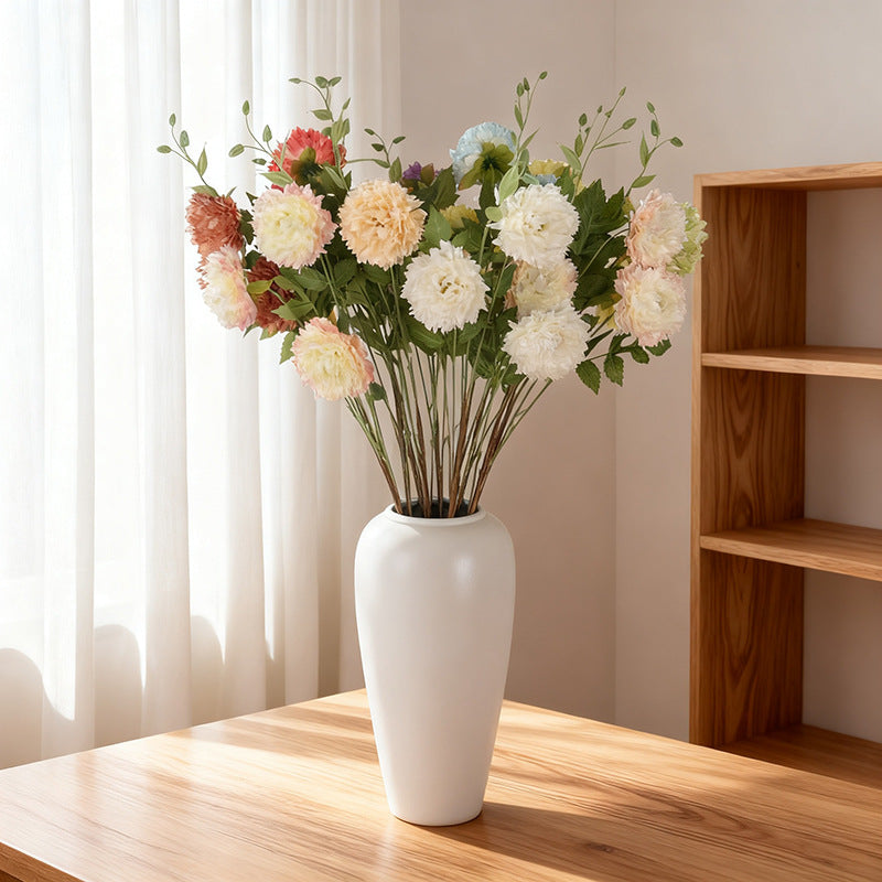 Fleurs artificielles Pivoines du Maroc, bouquet de 3 tiges, 78 cm, décoration intérieure, mariage, fêtes, élégance française