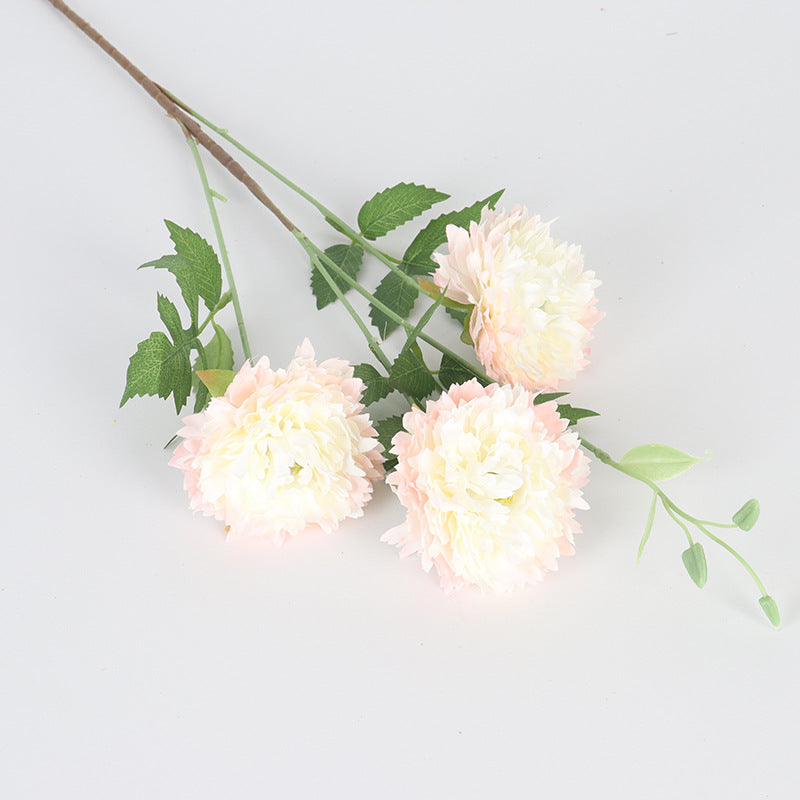 Fleurs artificielles Pivoines du Maroc, bouquet de 3 tiges, 78 cm, décoration intérieure, mariage, fêtes, élégance française
