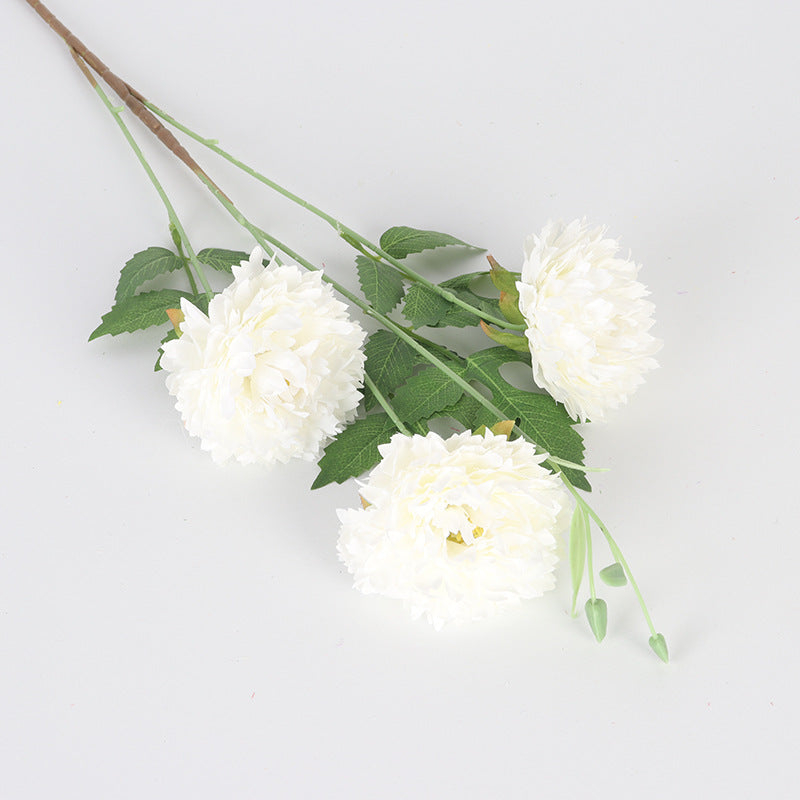 Fleurs artificielles Pivoines du Maroc, bouquet de 3 tiges, 78 cm, décoration intérieure, mariage, fêtes, élégance française
