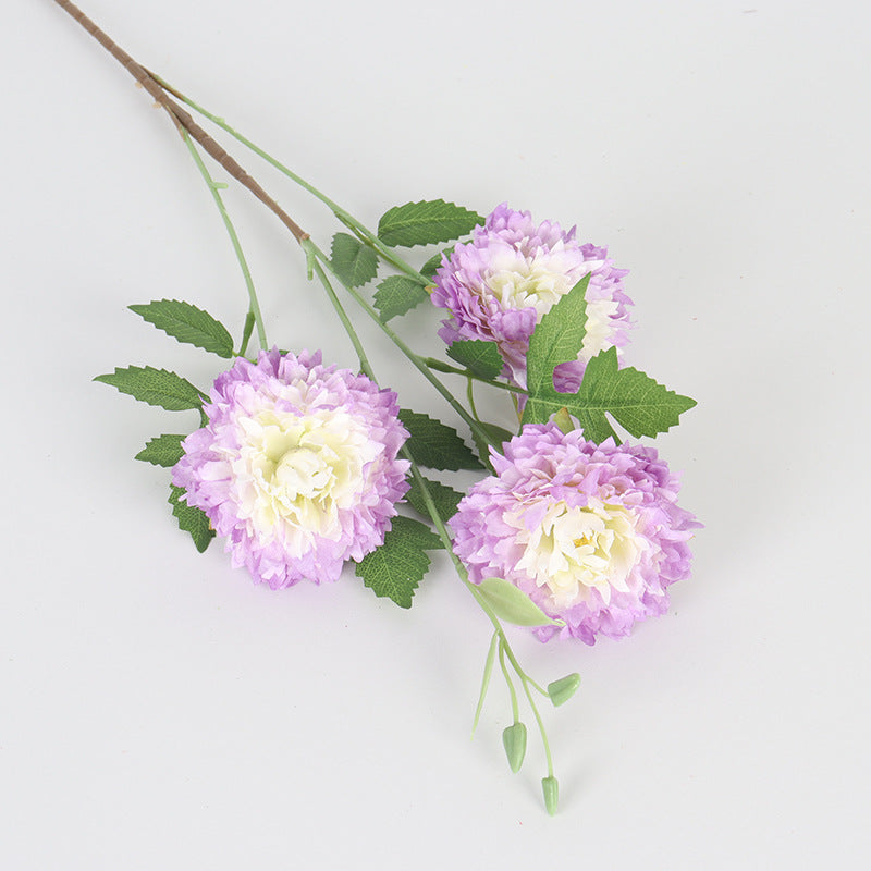 Fleurs artificielles Pivoines du Maroc, bouquet de 3 tiges, 78 cm, décoration intérieure, mariage, fêtes, élégance française