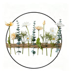 Couronne florale artificielle en eucalyptus, coquelicots et marguerites, 40 cm, décoration murale intérieure, mariage, événement, boutique